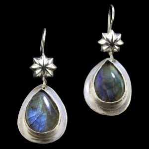 Blue Flash Earrings