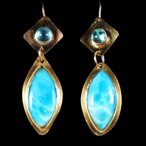Caribbean Blue Earrings