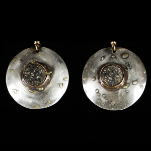 Disk Druzy Earrings