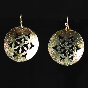 Iron Holly Earrings