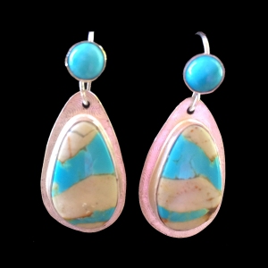 Ribbon Turquoise Earrings