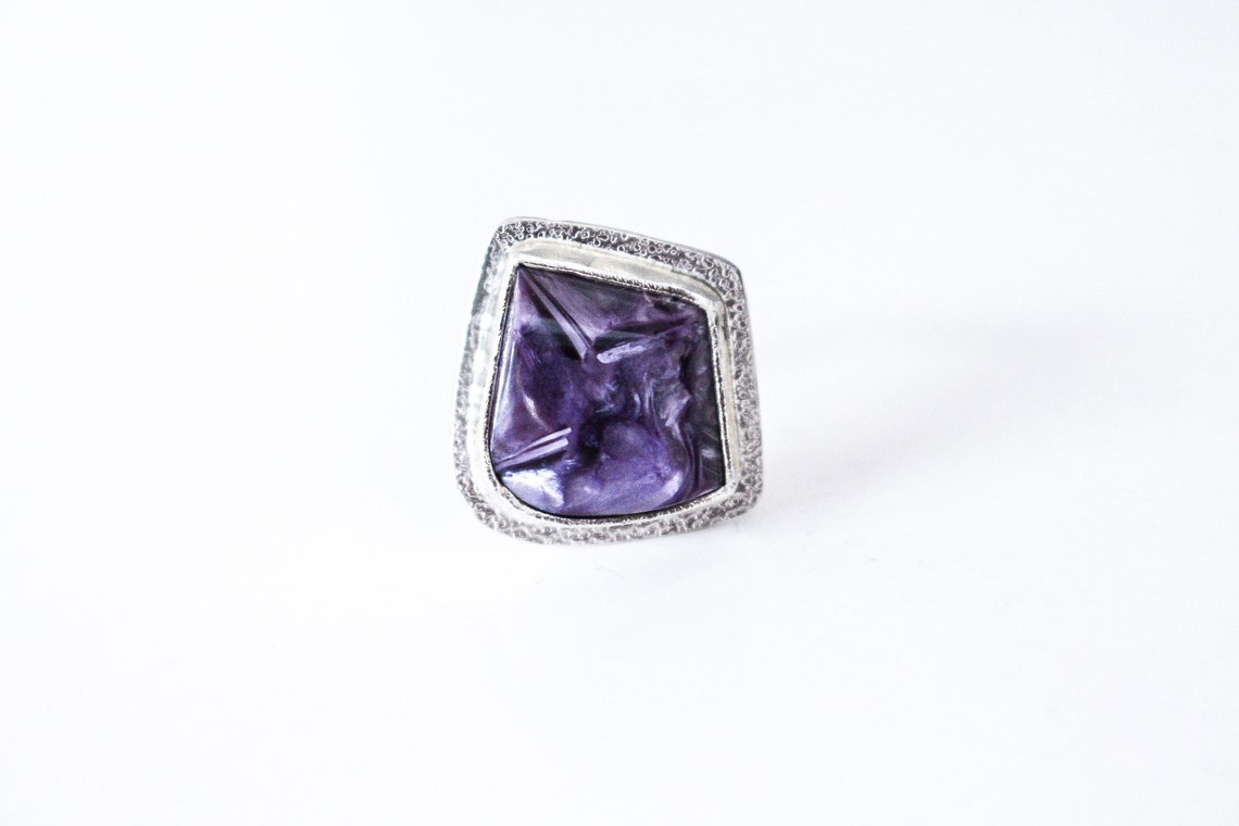 Purple-Charoite-Ring