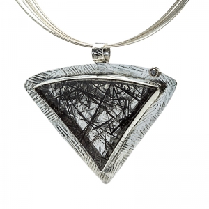 Tourmalinated Quartz Pendant