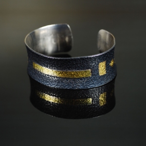 Black and Gold Bangle