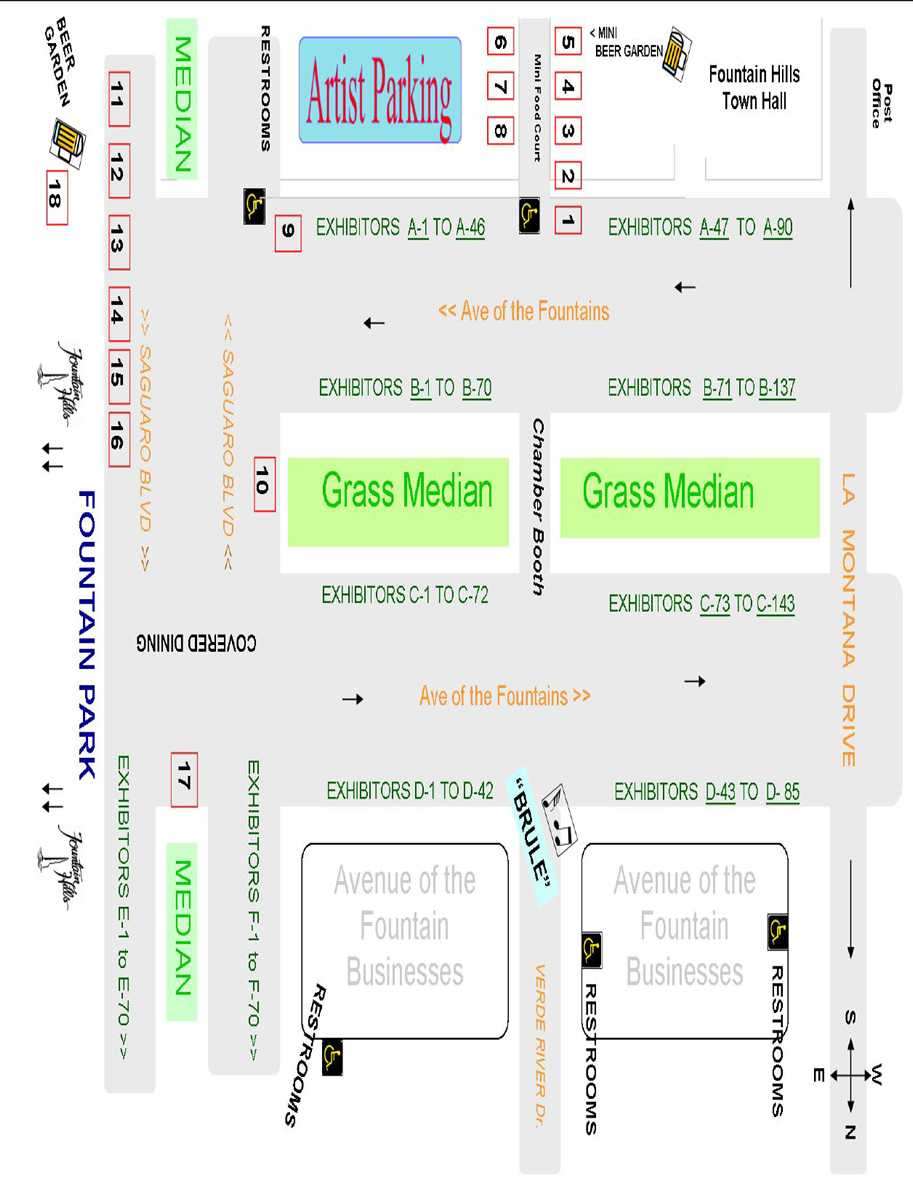 Fountain Hills Festival of the Arts Map